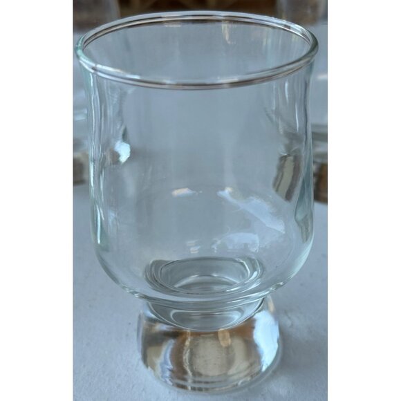 Set of 9 Clear Stout 6 oz. Collectible Drinking Glasses 4" Tall - Picture 5 of 9